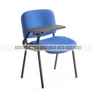 Student chair with writing paid