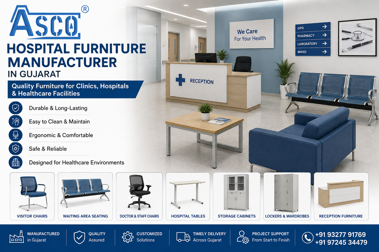 Hospital furniture manufacturer