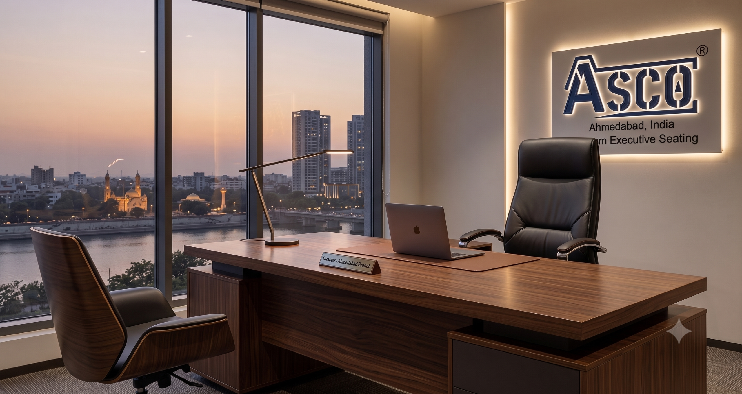 ASCO® boss chair manufacturer in Ahmedabad featuring high back executive office chairs